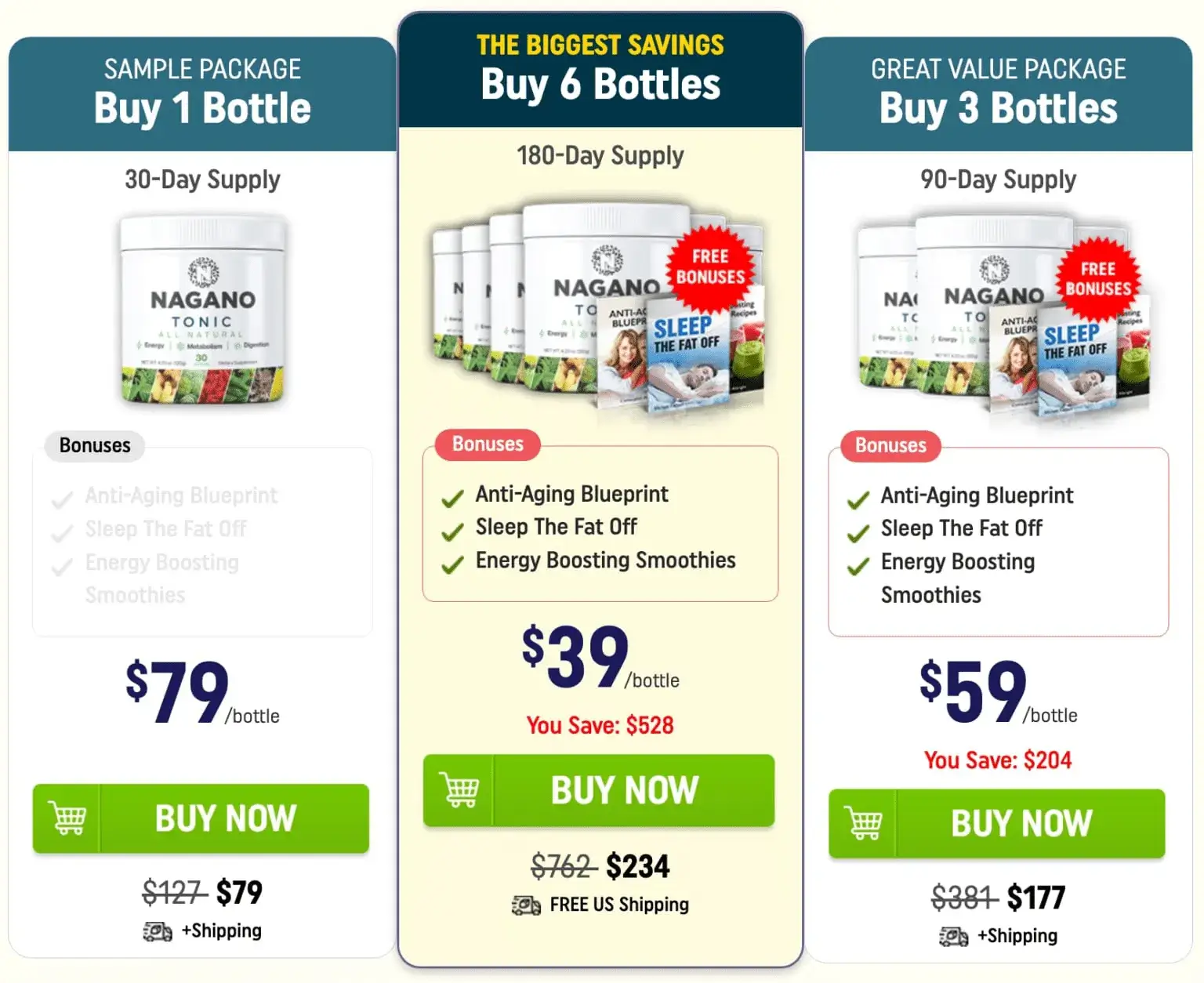 Nagano Tonic limited offer banner